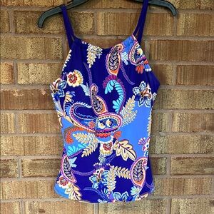 Vibrant Paisley Bathing Suit Top